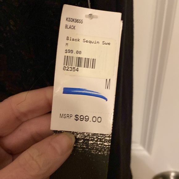 Kensie Black Sequin Dress - Picture 7 of 7